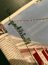 Load image into Gallery viewer, Wire name Bookmark