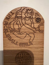 Load image into Gallery viewer, Pickelball Girls Wood Phone Stand
