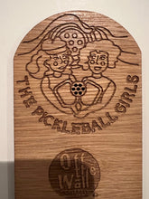 Load image into Gallery viewer, Pickelball Girls Wood Phone Stand
